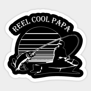 Fishing Papa - Reel Cool Papa Sticker